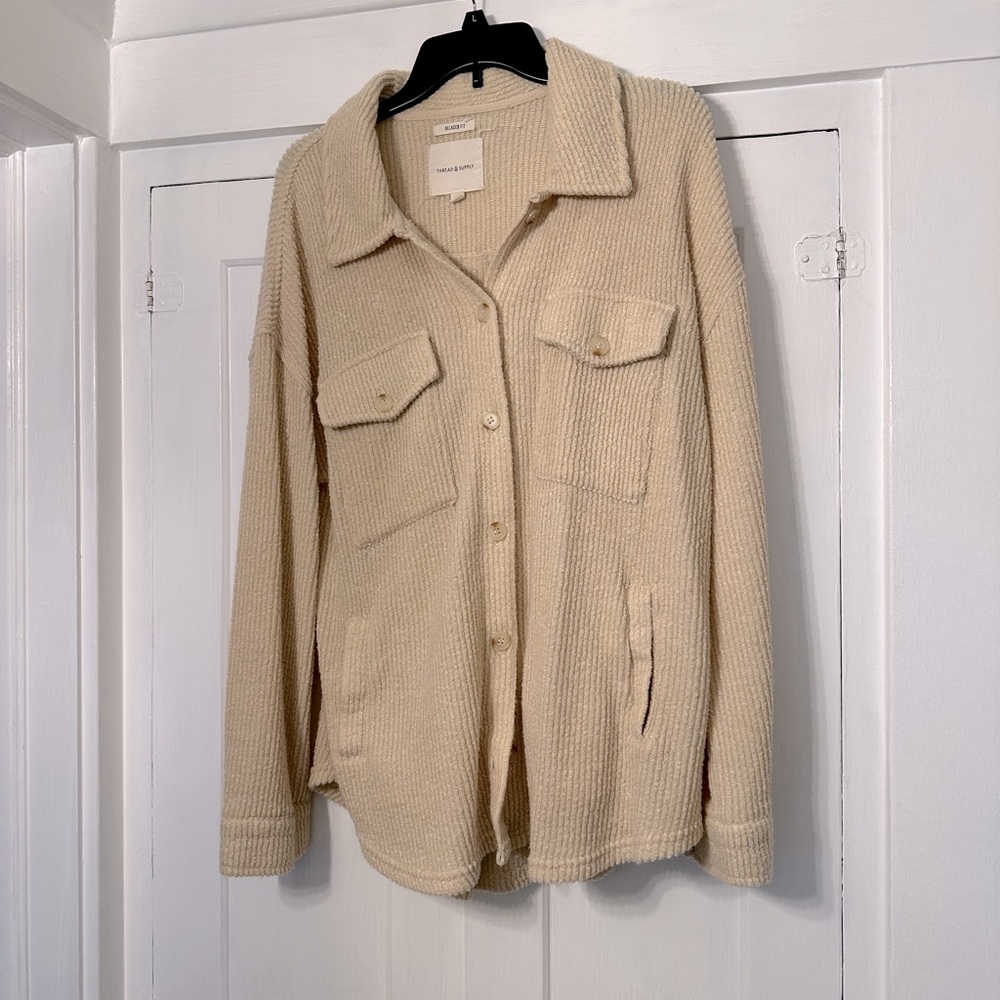 Thread & Supply Ribbed Button Down